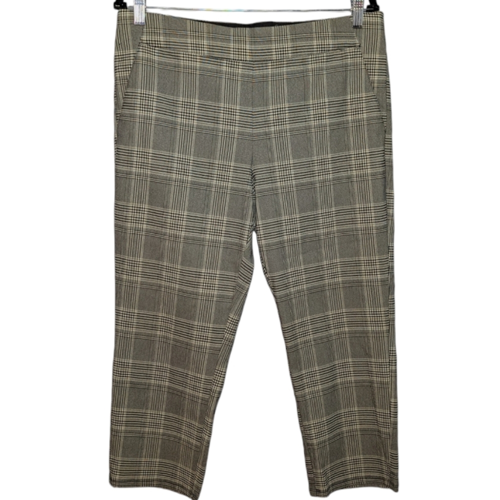 Simply Vera Vera Wang Plaid Capri Pants Size L 🖤✨ - Picture 2 of 11